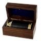 Brass Telescope Black Grip Wooden Box Handcrafted